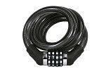 Замок противоугонный GK-102.707A 15*120cm(48"), трос 15мм,в оплетке,кодовый